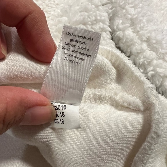 Athleta Nirvana Sherpa Funnel Sweatshirt size Small S - Picture 6 of 9